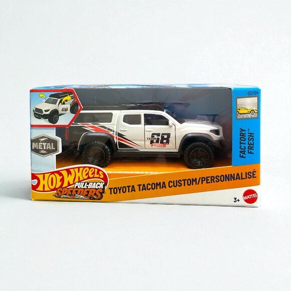 HOT WHEELS PULL BACK SPEEDERS TOYOTA TACOMA CUSTOM - Picture 1 of 4
